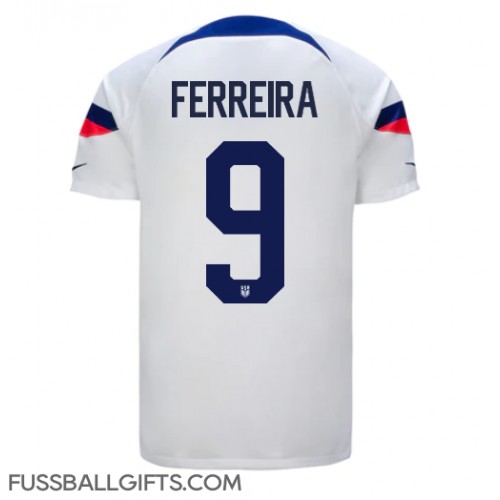 Vereinigte Staaten Jesus Ferreira #9 Fußballbekleidung Heimtrikot WM 2022 Kurzarm